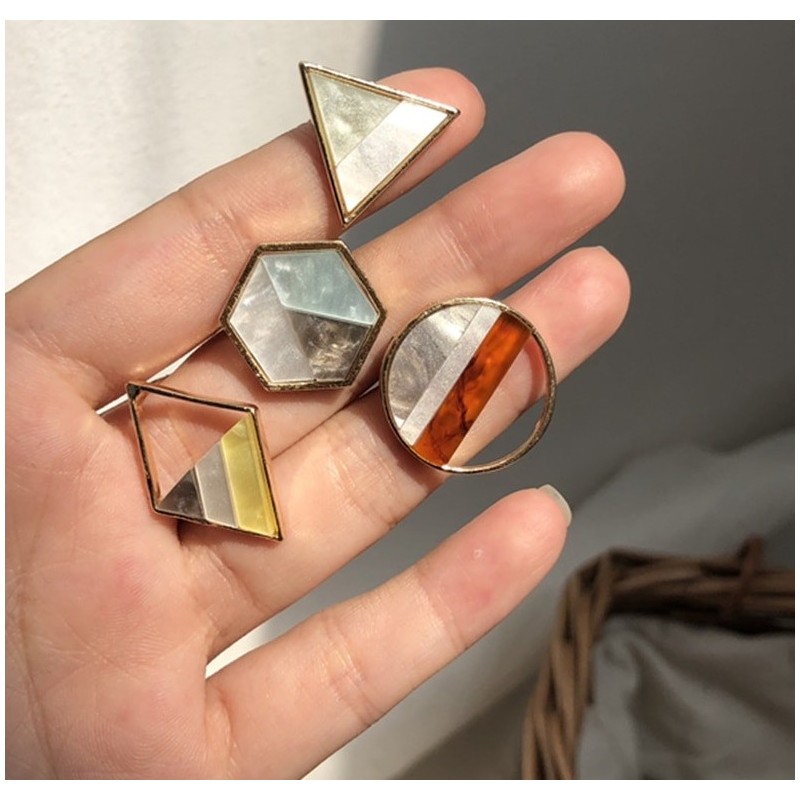 Geometric acrylic small stud earringsEarrings
