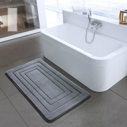 Non slip bathroom mat with memory foamBathroom