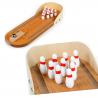 Mini Holz Mini Bowling Spiel Set