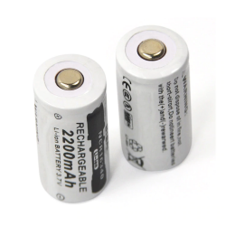 CR123A 16340 - 2200mAh 3.7V - rechargeable battery 10 piecesBattery