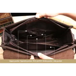 Leder Crossbody & Schultertasche Set