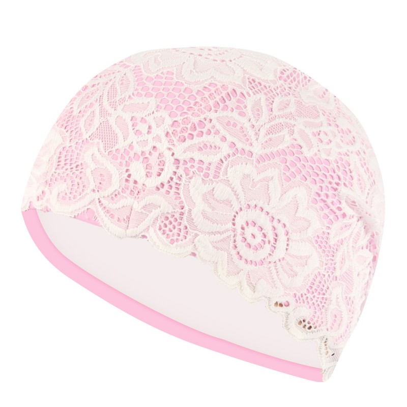 Swimming cap with lace flowers - waterproofSwimming