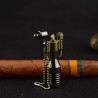 Retro Mini Metallleuchter mit Schlüsselanhänger - nachfüllbar
