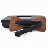 Fashionable wooden bow tie & cufflinks - setBows & ties