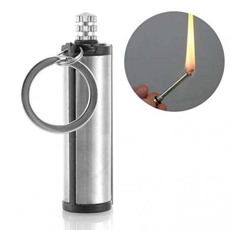 Metal flint match lighter - camping - emergency fire starter - 1500 timesSurvival tools
