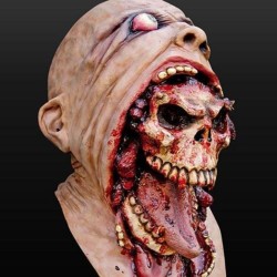 Blutiger Zombie - volles Gesicht Halloween Maske