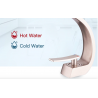 Brass Becken Wasserhahn - heißes und kaltes Wasser