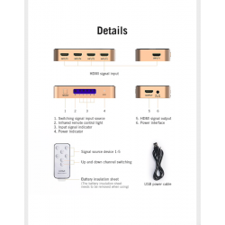 5 in 1 & 3 in 1 out - 4K HDMI switcherHDMI Switch