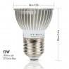 6W - E27 E14 GU10 - LED grow light - hydroponicGrow Lights