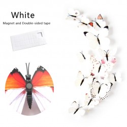 3D butterflies wall stickers - fridge magnets - 12 piecesWall stickers