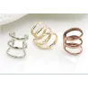 Gold & Silber Ohrclip - 1 Stück