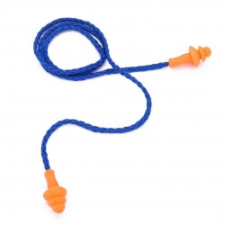 Waterproof silicone ear plugs - reusable - hearing protection - with string 10 pairsHearing aid