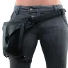 Steampunk - gothic - waist & leg leather bagBags