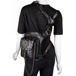 Multifunction waist & leg & shoulder steampunk bag - waterproof - unisexBags