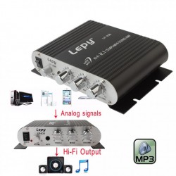 Car amplifier - Hi-Fi 2.1 stereo - super bass - subwoofer option - AUX inAmplifiers