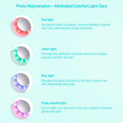 7 colors LED - photon ultrasonic face lifting - cleaner - wrinkle remover - beauty massagerSkin