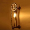 Vintage wall lamp with bicycle chainWall lights