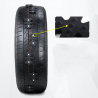 Winter anti-skid universal wheel tire emergency chain 2 piecesWheel parts