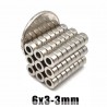N35 - neodymium magnet - strong ring with hole - 6 * 3 * 3mm - 50 piecesN35
