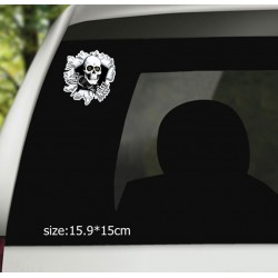 Car sticker with skull 15.9 * 15cmStickers