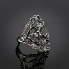 Carving pattern - hollow ring with crystalsRings
