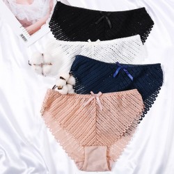 Sexy Spitze Höschen - nahtlose Baumwolle Unterwäsche 2 Stück