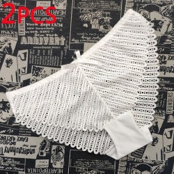 Sexy Spitze Höschen - nahtlose Baumwolle Unterwäsche 2 Stück