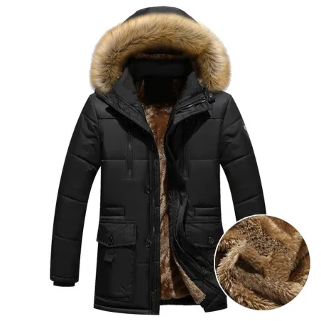 Dicke warme Kapuze Winterjacke