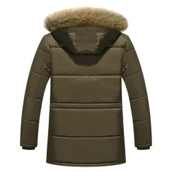 Dicke warme Kapuze Winterjacke