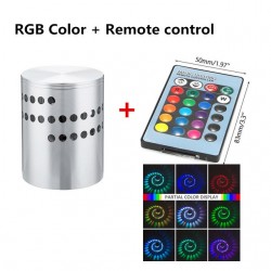 LED Wandleuchte mit Spiralloch - RGB - Fernbedienung