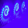 LED Wandleuchte mit Spiralloch - RGB - Fernbedienung