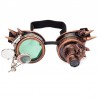 Steampunk & gothic round glasses - vintage rivet goggle with lightSunglasses
