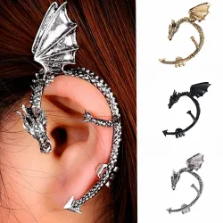 Gothic & punk Ohrring mit Drachen