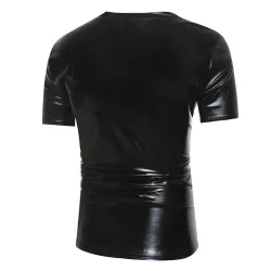 Shiny Metallic T-Shirt - Kurzarm