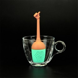 Handgesten geformter Tee infuser - Silikonsieb