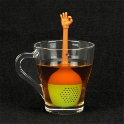 Hand gestures shaped tea infuser - silicone strainerTea infusers