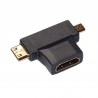 HDMI male to male video cable - HDMI to micro HDMI mini HDMI with mini adapter - audio extension cable 5mCables