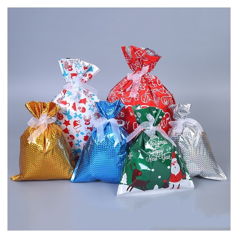 Christmas gift bags with drawstrings 32 * 24 cm 50 piecesChristmas