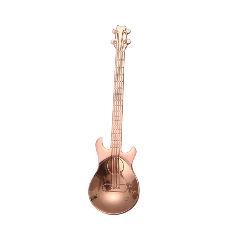 Stainless steel teaspoon with guitar for tea & coffee & dessertsCutlery