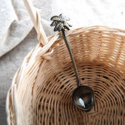 Royal vintage teaspoon with coconut tree for tea - coffee & dessertsCutlery