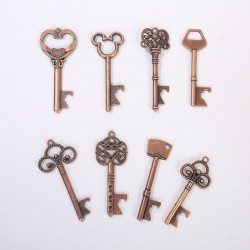 Schlüssel geformter Flaschenöffner - Vintage Schlüsselanhänger