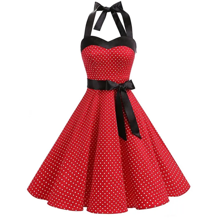 Vintage Spitze Kleid mit Polka Dots