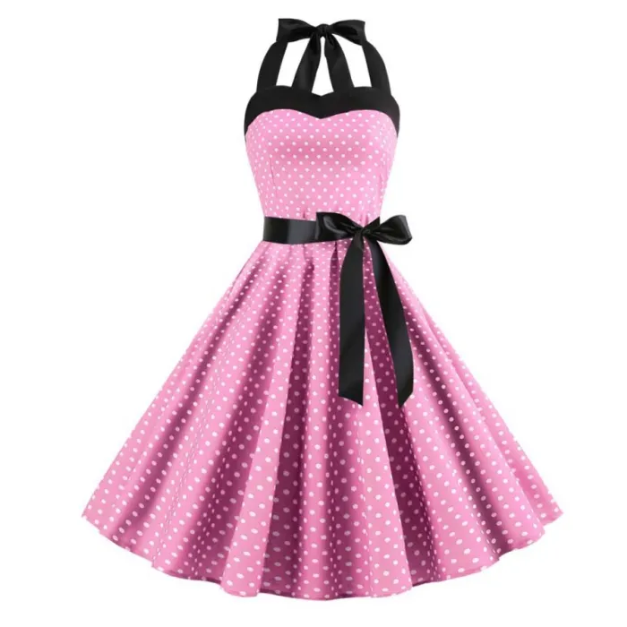 Vintage Spitze Kleid mit Polka Dots