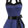 Vintage Spitze Kleid mit Polka Dots