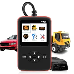 Auto & LKW OBD2-Scanner - V500 HD-Codeleser - Dual-Use - Diagnose-Tool