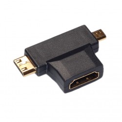 1m - 3m - multifunktional mini HDMI zu micro HDMI Kabel mit mini Adapter - Set