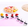 Ant geformte Gabeln für Obst & Snacks - Desserts 12 Stück