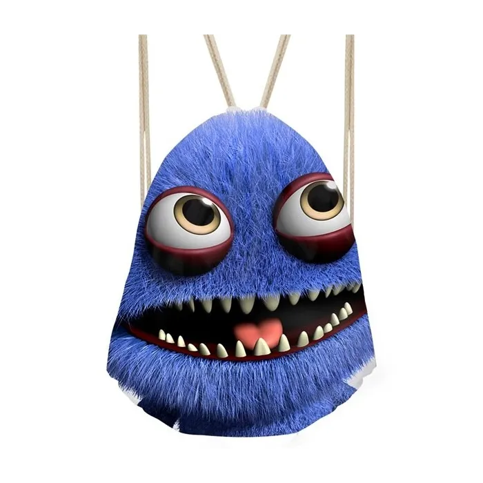 3D lächelndes Monster - Rucksack mit Schubladen