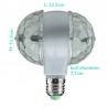 6W LED E27 RGB Licht - rotierende Lampe mit Doppelkopf - Bühne & Disco Lampe