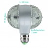 6W LED E27 RGB light - rotating bulb with dual head - stage & disco lampStage & events lighting